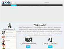 Tablet Screenshot of leadspharma.com.pk